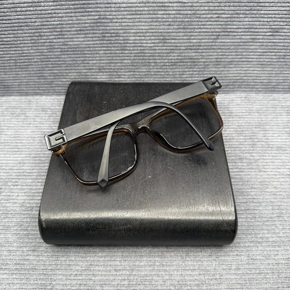 GUESS GU00004 20B Rectangular Eyeglasses Frames Brown Clear 58-16-145